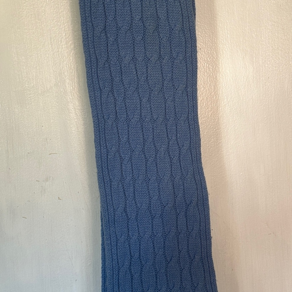 Pure Cashmere Ribbed Large Scarf - Picture 6 of 6